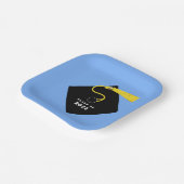 Lichtblauw Afstuderen 2025 Party Papieren Bordje (Gebogen)