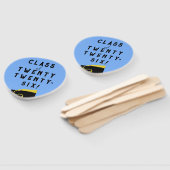 Lichtblauw Afstuderen Klasse van '25 Handwaaier (Niet-gemonteerd)