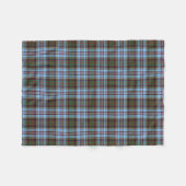 Lichtblauw Anderson Clan Tartan Fleece Deken (Voorkant (Horizontaal))