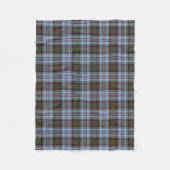 Lichtblauw Anderson Clan Tartan Fleece Deken (Voorkant)