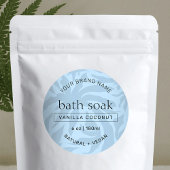 Lichtblauw Bad Body Chic Rond Product Waterdicht Labels