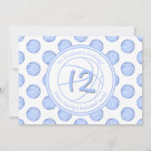 lichtblauw basketbalpatroon meisjes verjaardag kaart (Achterkant)