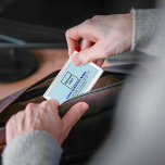 Lichtblauw bedrijfsmerk op visitekaartgeval visitekaarthouder<br><div class="desc">Lichtblauw bedrijfsmerk op aanpasbaar visitekaartjes hoesje. Pas het aan door uw zakelijke logo te uploaden en de naam, het adres, het telefoonnummer, e-mail en website of sociale mediapagina van uw bedrijf in te voeren. Pas het aan om uw bedrijf te adverteren of om uw merknaam te promoten bij klanten of...</div>