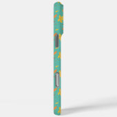 Lichtblauw blad iPhone Case (Achterkant / Rechts)