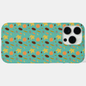 Lichtblauw blad iPhone Case (Achterkant (horizontaal))