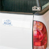 Lichtblauw bloeiend Roos Bumpersticker (Op Truck)