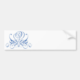 Lichtblauw bloeiend Roos Bumpersticker