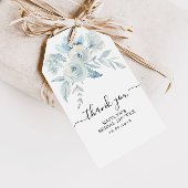 Lichtblauw Bloemen vrijgezellenfeest Cadeau labels Cadeaulabel