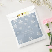 Lichtblauw Boho Winter Sneeuwvlok Baby shower Bedankzakje (Gezegeld)