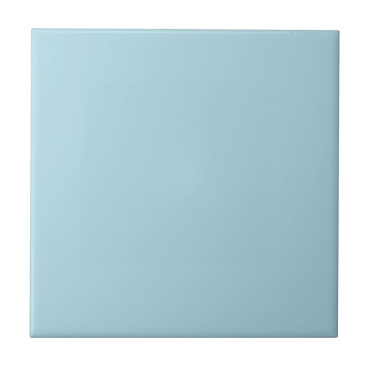 Lichtblauw Bord Pastel Solid Plain Kleur Tegeltje (Voorkant)