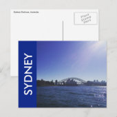 lichtblauw briefkaart (Voorkant / Achterkant)