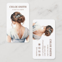 Lichtblauw Bruin Bruid Bruid Haarstylist Bruiloft