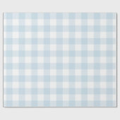 Lichtblauw buffelcontrolepatroon cadeaupapier (Vlak)