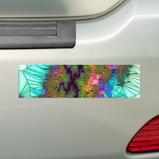 Lichtblauw Bumpersticker (Op auto)