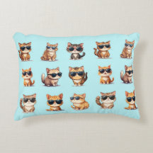 Lichtblauw Cat ontwerp Schattig