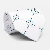 Lichtblauw centrum geïmpliceerd stropdas (Opgerold)