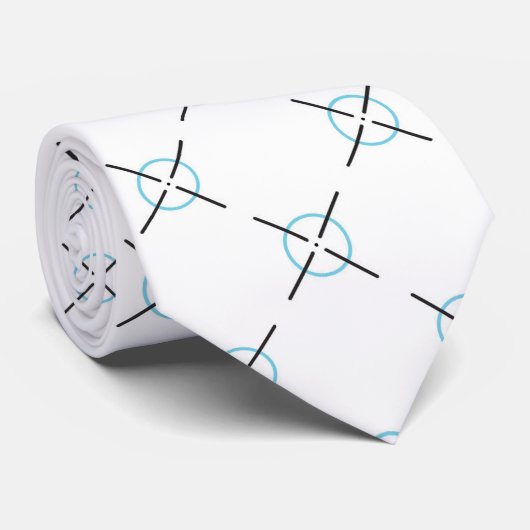 Lichtblauw centrum geïmpliceerd stropdas (Opgerold)