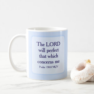 Lichtblauw Christelijk Geloof Bijbel Verse Schrift Koffiemok