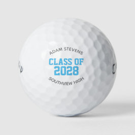 Lichtblauw Classic Varsity Afstuderen Klasse Cadea Golfballen