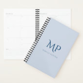 Lichtblauw Custom Monogram 2026 Planner (Display)