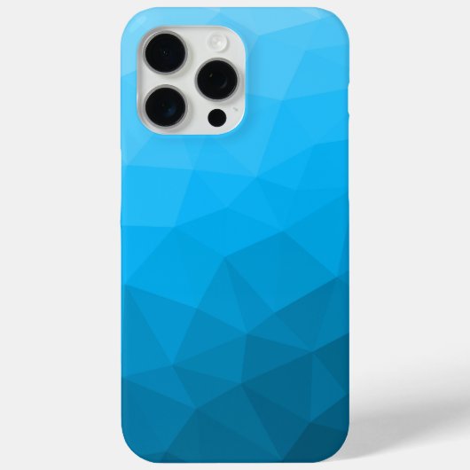 Lichtblauw cyaan verloop geometrisch mesh patroon Case-Mate iPhone case (Achterkant)