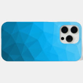 Lichtblauw cyaan verloop geometrisch mesh patroon Case-Mate iPhone case (Achterkant (horizontaal))