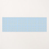 Lichtblauw Daisy Meadow Pattern Yogamat (Voorkant (horizontaal))