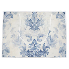 Lichtblauw Damast Large Groot Cadeauzakje