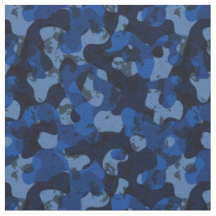 lichtblauw, donkerblauw, stoffig blauwe camo abstr stof