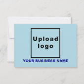 Lichtblauw Easter Business Flat Wenskaart Kaart (Achterkant)