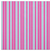 Lichtblauw en dieproze strepen stof (Swatch)