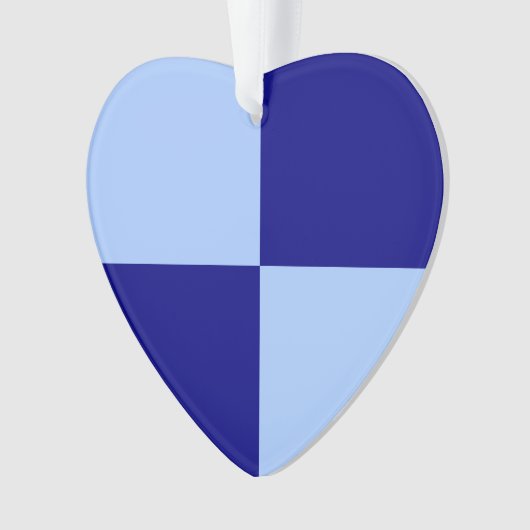 Lichtblauw en donkerblauwe rechthoeken ornament (voorkant)