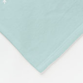 Lichtblauw en goud Kerstmis Fleece Deken (Hoek)