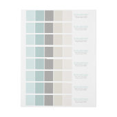 Lichtblauw en grijs Moderne kleurblokken (Vel)