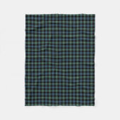 Lichtblauw en Groen Campbell Clan Oude Tartan Fleece Deken (Voorkant)