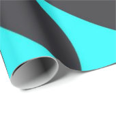 Lichtblauw en groene schalen cadeaupapier (Rol Hoek)