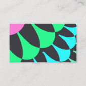 Lichtblauw en groene schalen visitekaartje (Voorkant)