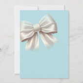 Lichtblauw en ivoor witte boog Vrijgezellenfeest Kaart (Achterkant)