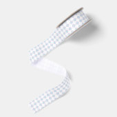 Lichtblauw en Paarse Argyle Grosgrain Lint (Achterkant)
