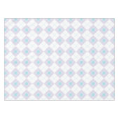 Lichtblauw en Paarse Argyle Tafelkleed (Voorkant (Horizontaal))