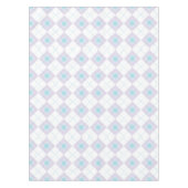 Lichtblauw en Paarse Argyle Tafelkleed (Voorkant)