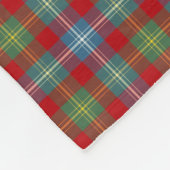 Lichtblauw en rood Foster Clan Ancient Tartan Fleece Deken (Hoek)