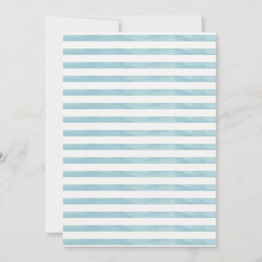 Lichtblauw en Rood Nautische Zeilboot 1e Verjaarda Kaart (Achterkant)