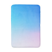 Lichtblauw en roze badmat (Voorkant Verticaal)