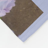 Lichtblauw en roze hydrangea Blue Fleece Blanket (Hoek)
