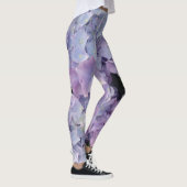 Lichtblauw en roze hydrangea Legging (Rechts)