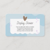 Lichtblauw en Star-Baby-display Informatiekaartje (Voorkant)