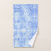 Lichtblauw en wit Abstract badhanddoekset Bad Handdoek (Handdoek)