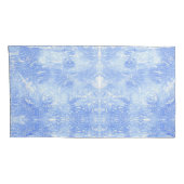 Lichtblauw en wit Abstract Kussen Hoesjes Kussensloop (Achterkant-Rechts)