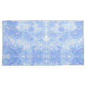 Lichtblauw en wit Abstract Kussen Hoesjes Kussensloop (Voorkant-Rechts)